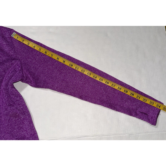 Danskin Now Womens L Fleece Zip Jacket Mockneck Autumn Lightweight Cozy Outdoor - Picture 5 of 10